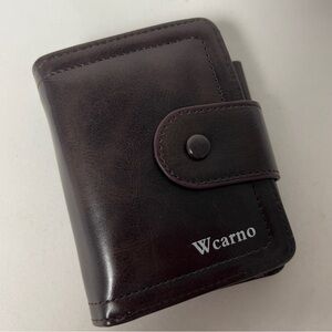 WCARNO Men’s Faux Leather Tri-Fold Wallet NWOT
